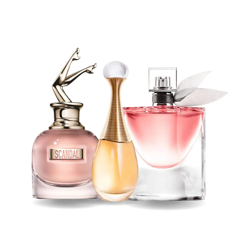 SET MIT 3 PARFÜMS: Jean Paul Gaultier Scandal, Dior J’adore und Lancôme La Vie Est Belle (Eau de Parfum)