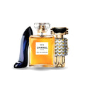 SET MIT 3 PARFÜMS: Carolina Herrera Good Girl, Chanel Nº5 und Paco Rabanne Fame (Eau de Parfum)