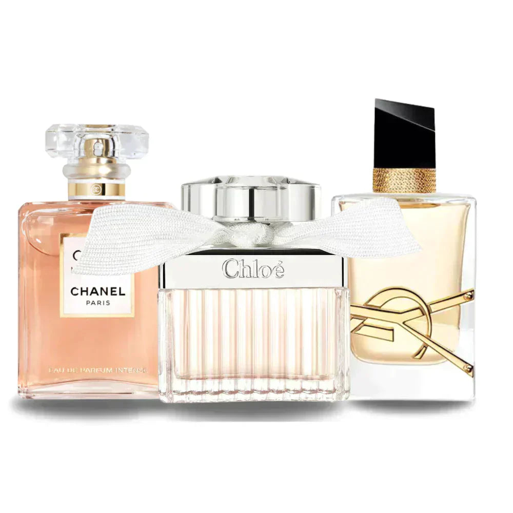 SET MIT 3 PARFÜMS: Chanel Coco Mademoiselle, Yves Saint Laurent Libre und Chloé (Eau de Parfum)